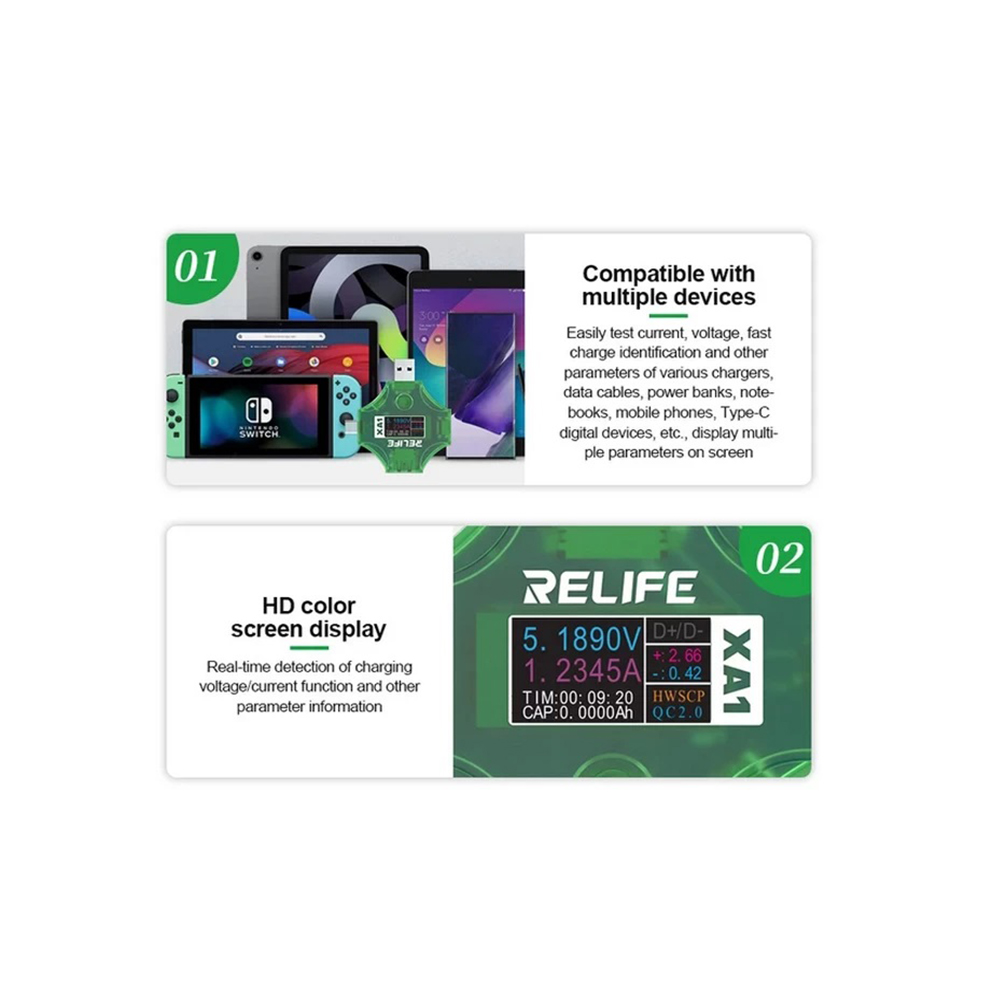 تستر RELIFE RL-XA1 USB